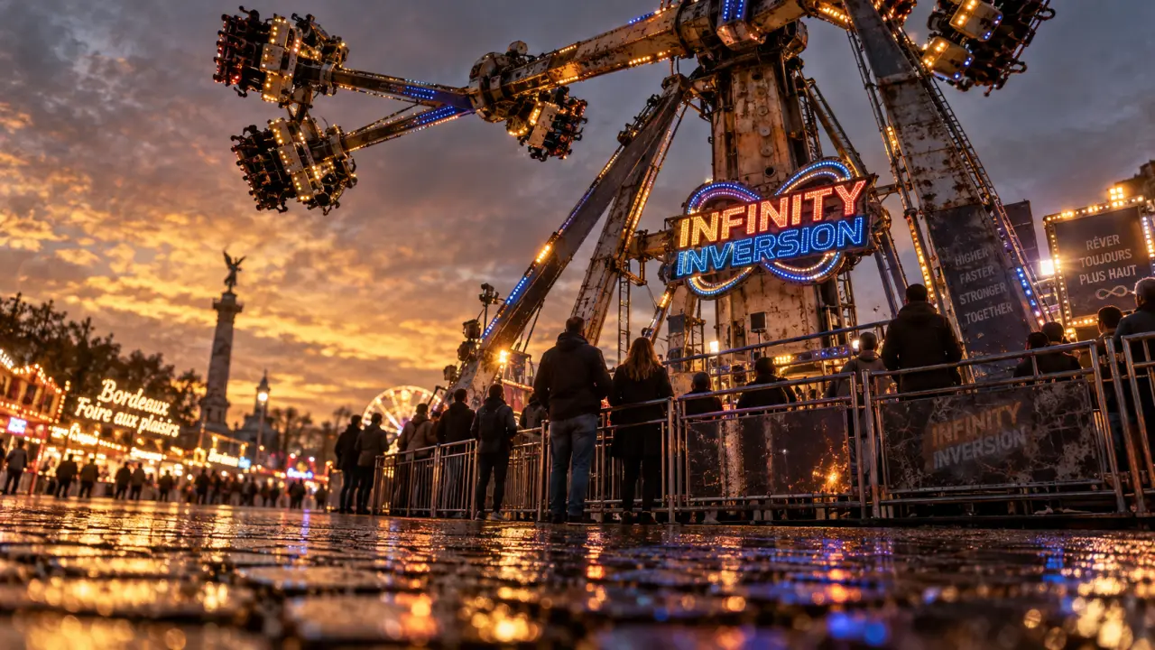 La Foire aux plaisirs revient aux Quinconces avec l’Infinity Inversion