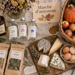 Un marché d’automne des fermes Gironde Alimen’terre à Bordeaux